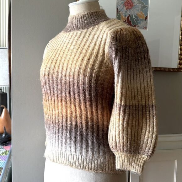 Heartloom Sweater Amara Ombre Balloon Sleeve Brushed Knit Sz XS NWT - Picture 6 of 14